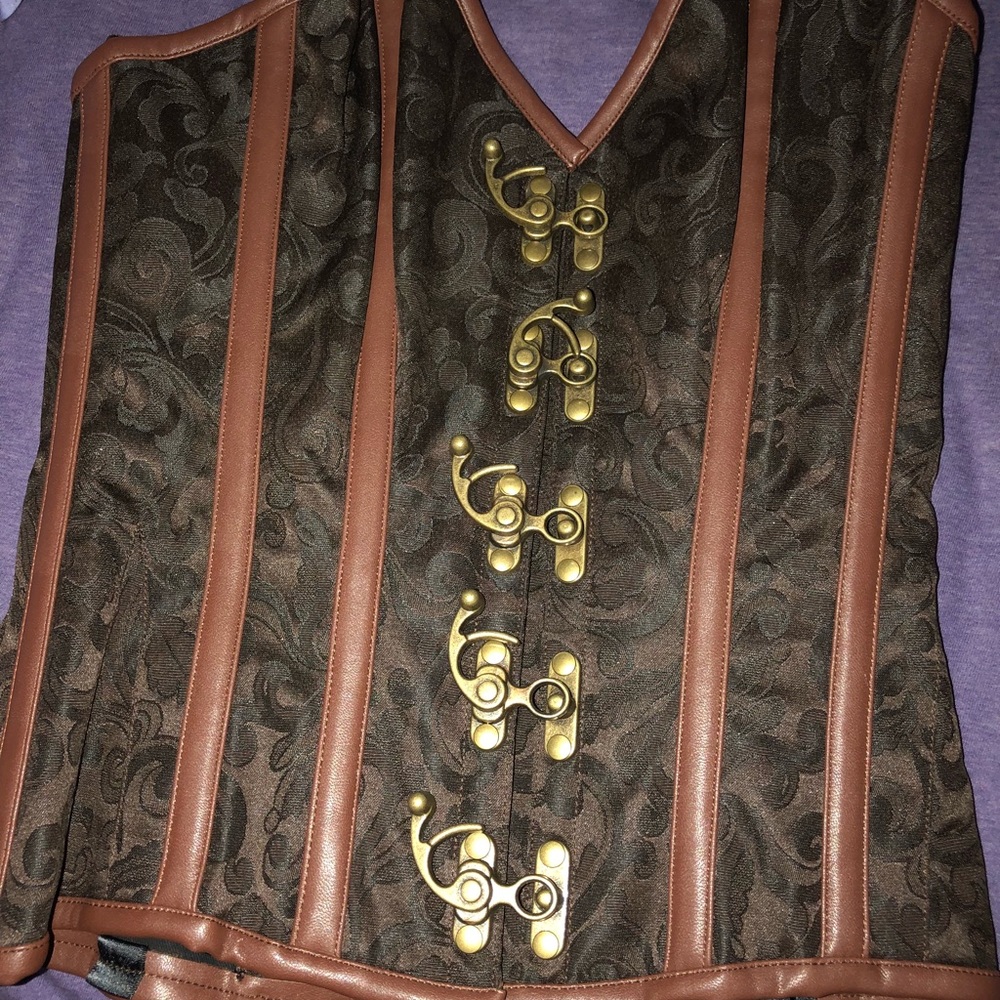 Steampunk over bust corset